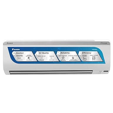 Daikin 1.5 Ton 5 Star Inverter Split AC (Copper, PM 2.5 Filter, 2023 Model, MTKM50U, White)